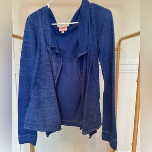 Bright blue cardigan hoodie